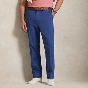 NWT Polo Ralph Lauren Pants Men's Size 36x32 Blue Straight-Fit Stretch Chino